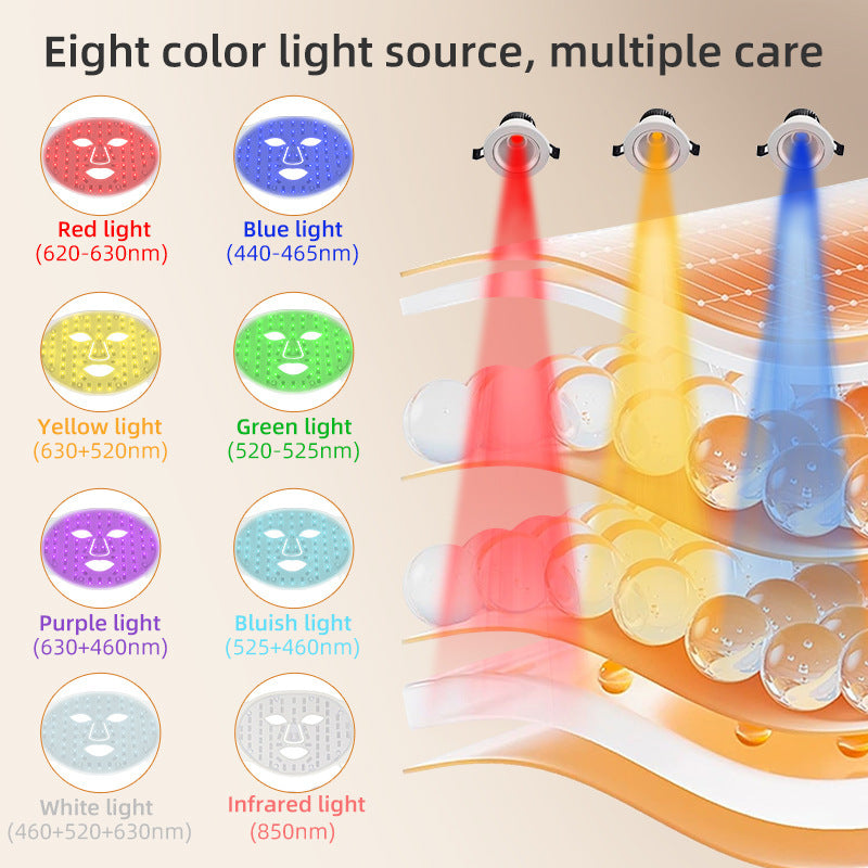 Skin Rejuvenation Beauty Apparatus LED Household Silicone